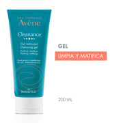 Avene Cleanance Gel limpiador Matificante Para Piel Sensible Con Tendencia Acneica 200Ml