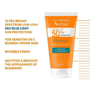 Avene Cleanance Solar FPS50+ con color 50 ml