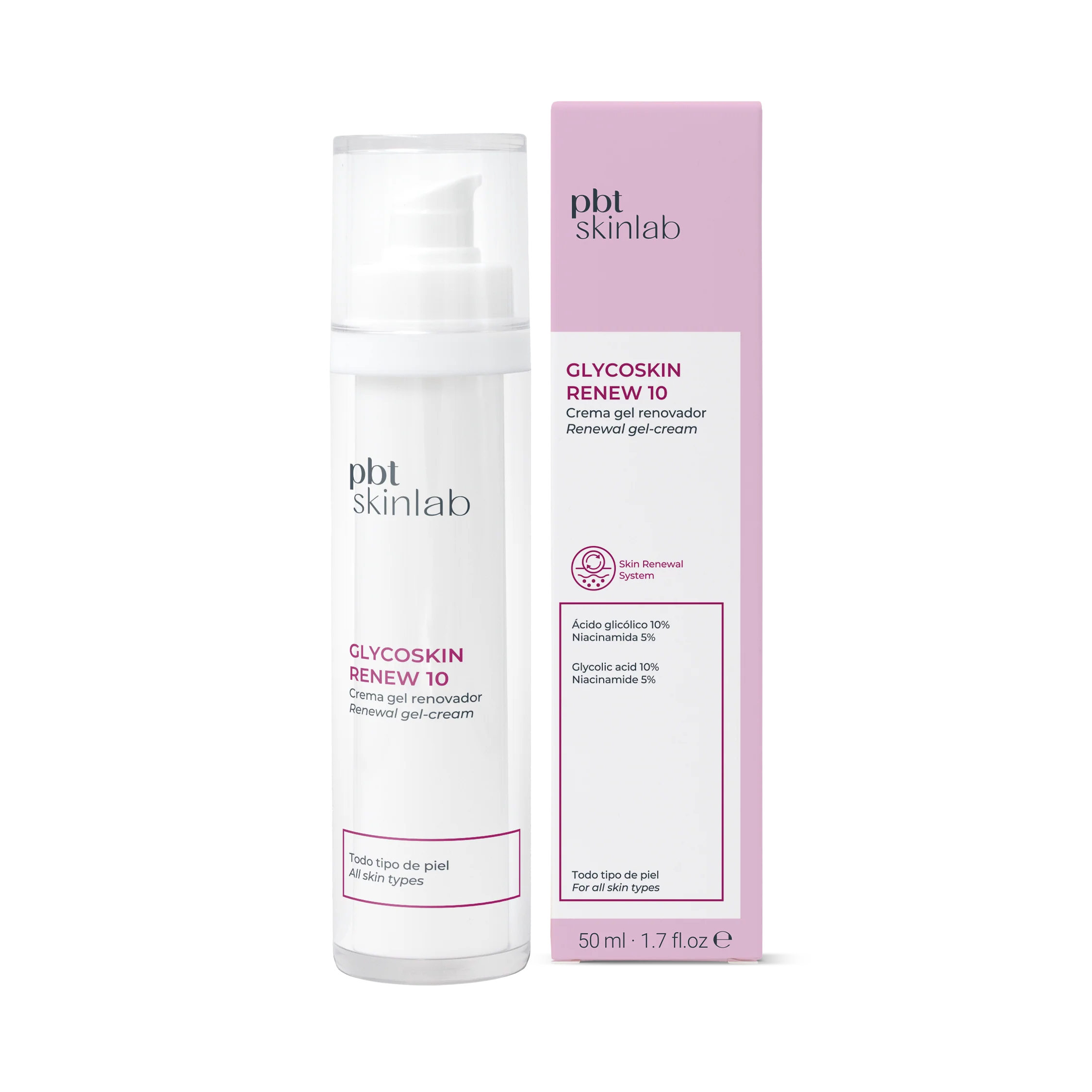 Pbt Skinlab Glycoskin Renew 10 Crema Gel 50ml - Aurea Derma Store  - [GTIN]