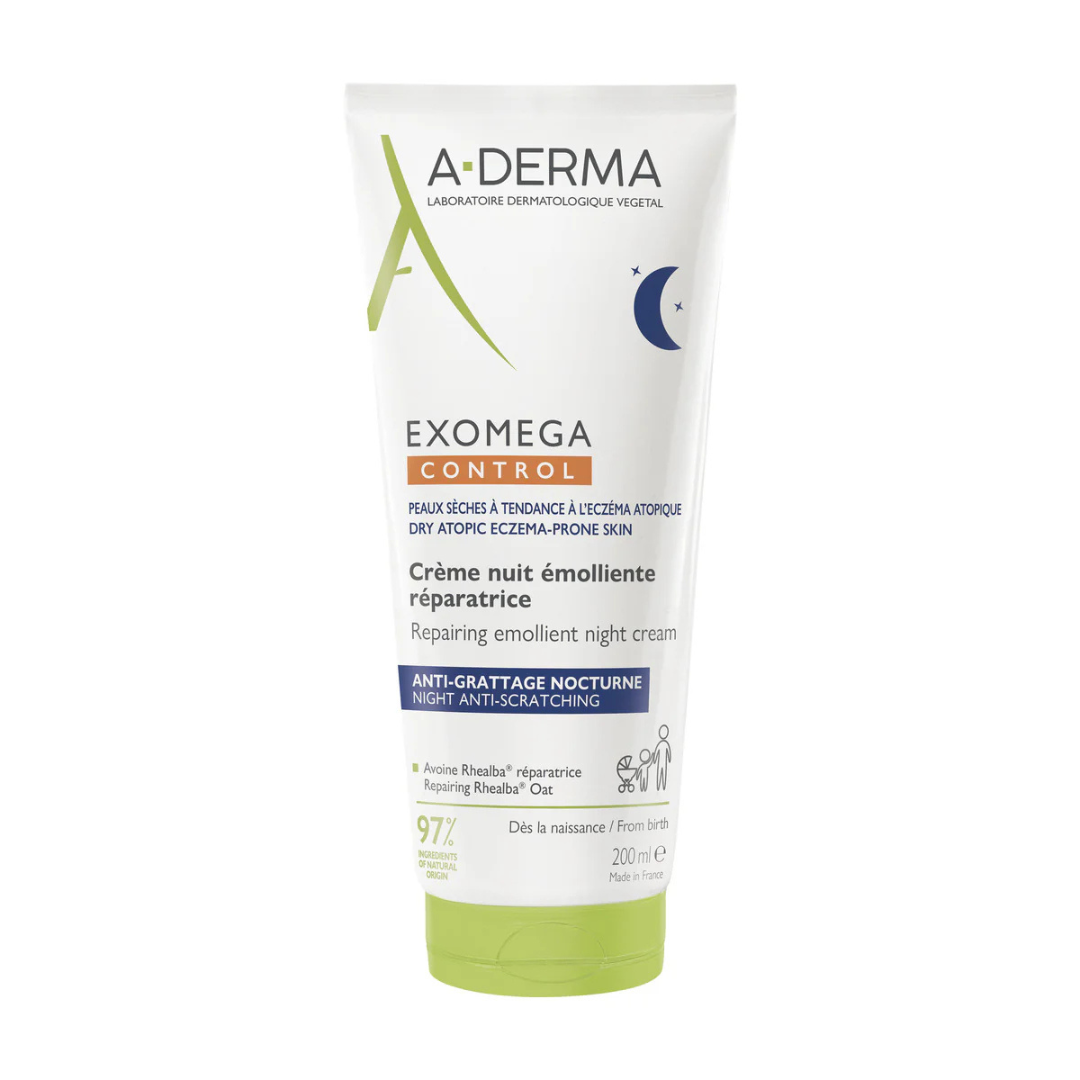 Aderma Exomega Control Crema De Noche Anti-comezón 200Ml - Aurea Derma Store 