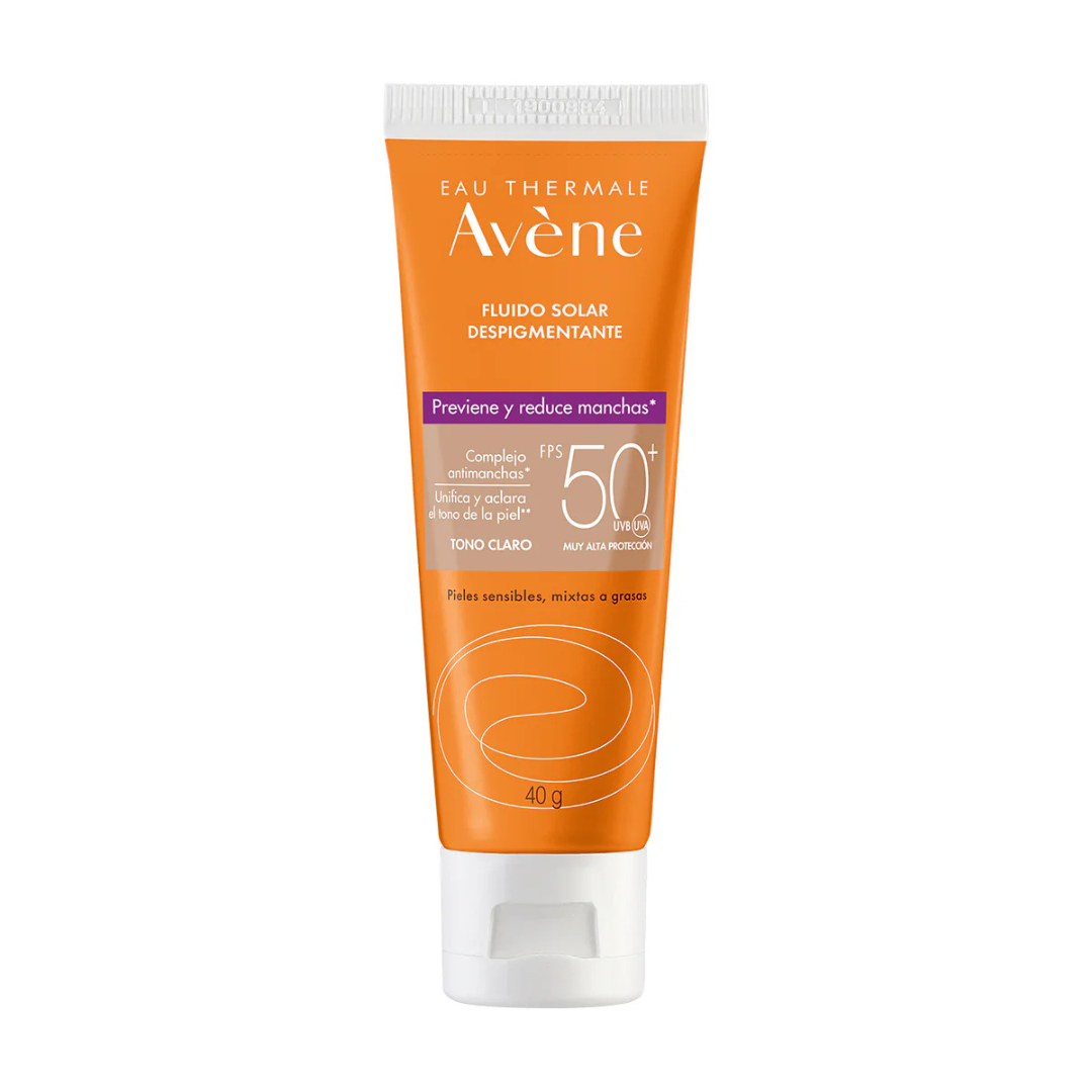 Avene Fluido solar Despigmentante SPF50+ Tono Claro 40Ml - Aurea Derma Store 