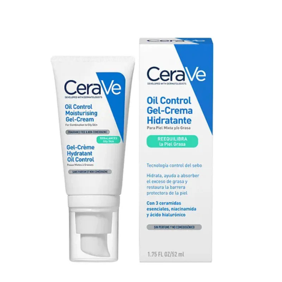 Cerave  Loción Hidratante De Rostro Oil Control 52 Ml - Aurea Derma Store 