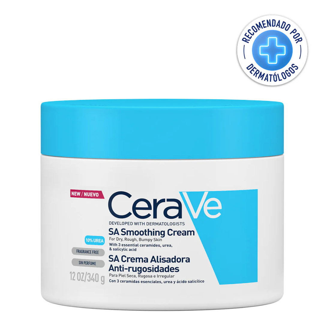 CeraVe  SA Crema alisadora antirugosidades corporal 340 ml - Aurea Derma Store 