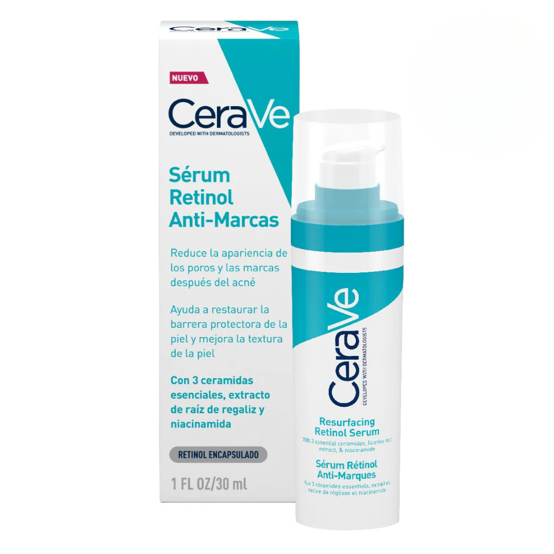 Cerave  Serum Retinol Anti-Marcas e Imperfecciones 30Ml - Aurea Derma Store 