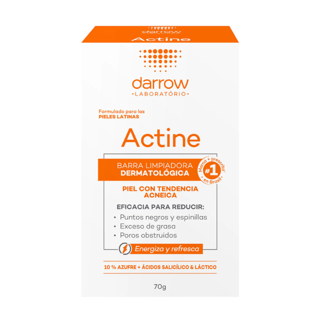 Darrow Actine Barra Limpiadora Para Piel Grasa 70G - Aurea Derma Store 