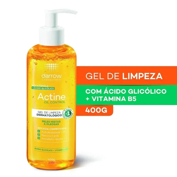 Darrow Actine Oil Control Gel limpiador para piel grasa 400 gr - Aurea Derma Store 