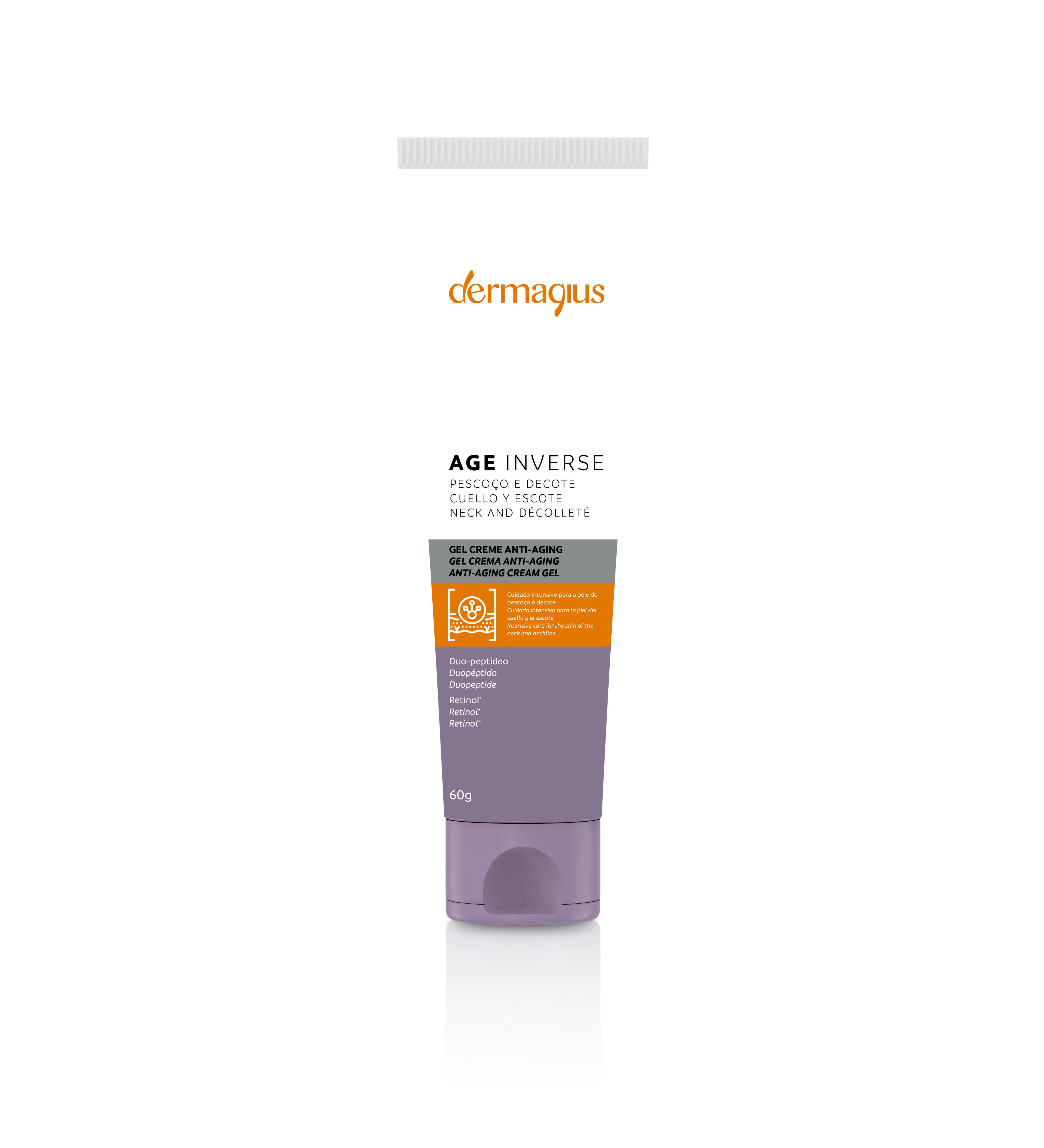Dermagius Age Inverse Crema Gel Antiedad Reafirmante Cuello y Escote 60g - Aurea Derma Store 