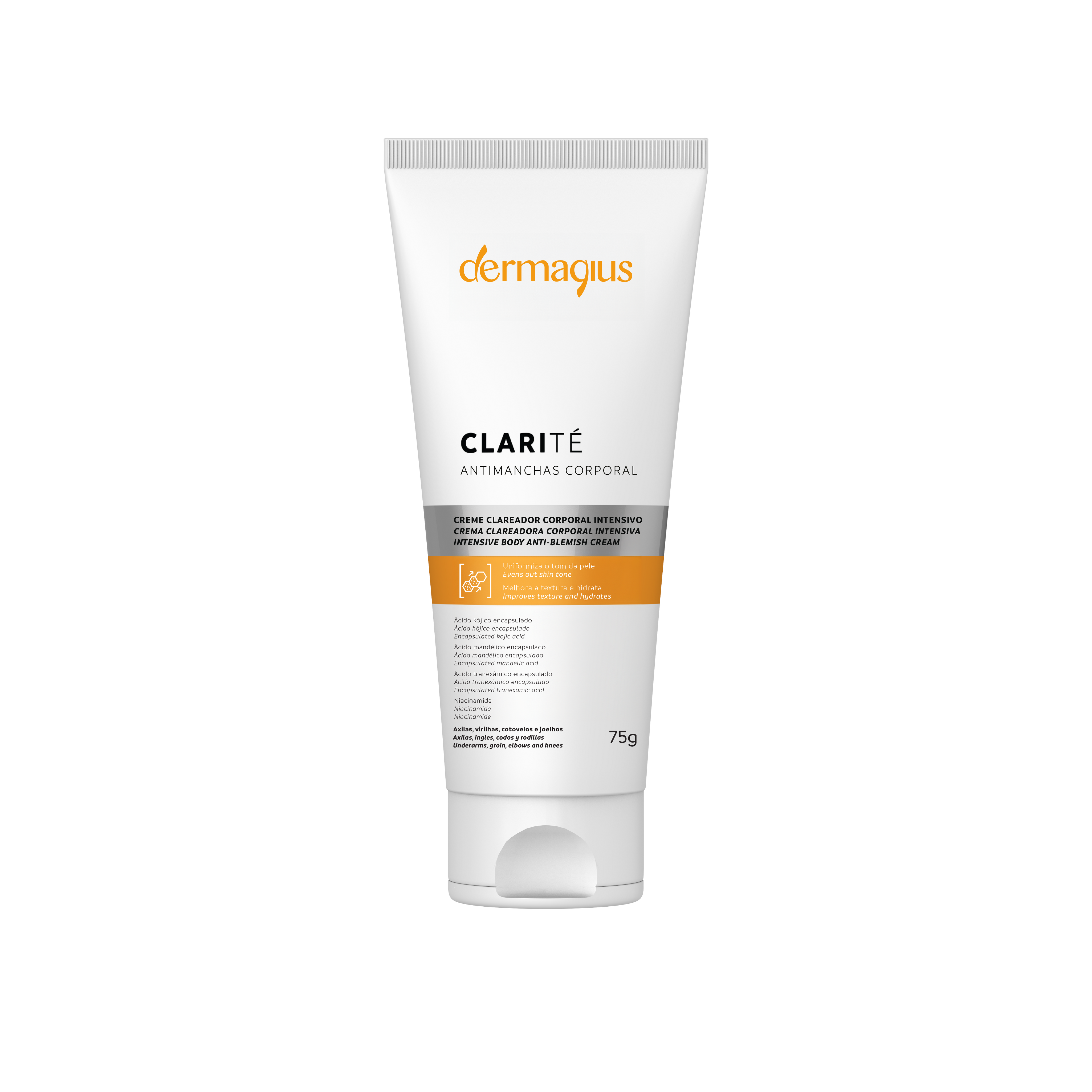 Dermagius Clarité Crema Despigmentante Corporal Axilas, Ingles, Codos y Rodillas 75g - Aurea Derma Store 