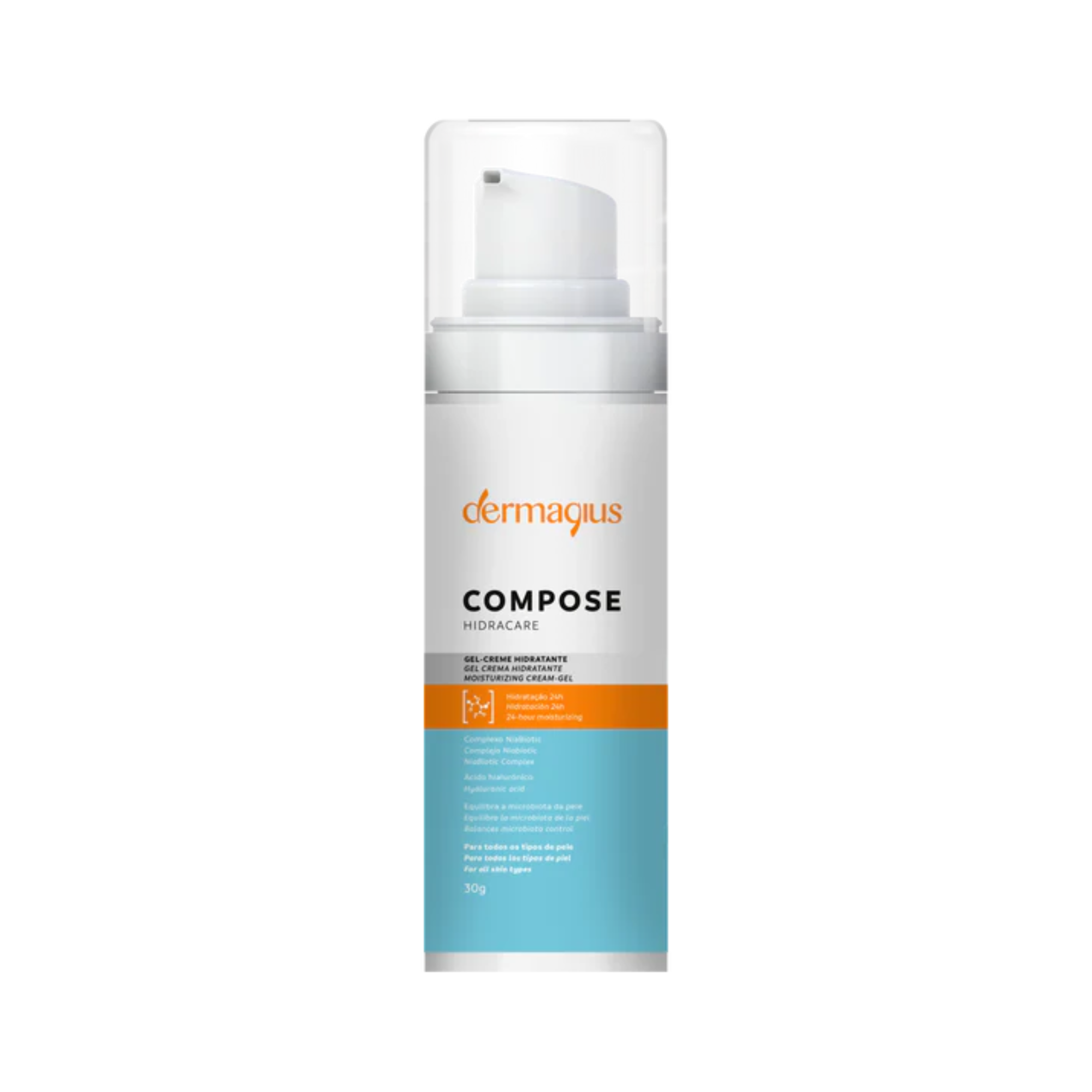 Dermagius Compose Hidracare Crema Gel Hidratante para Rostro 30 g - 87f6f8-f3