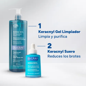 Ducray Keracnyl Gel purificante y Limpiador Anti-imperfecciones 400Ml - 87f6f8-f3
