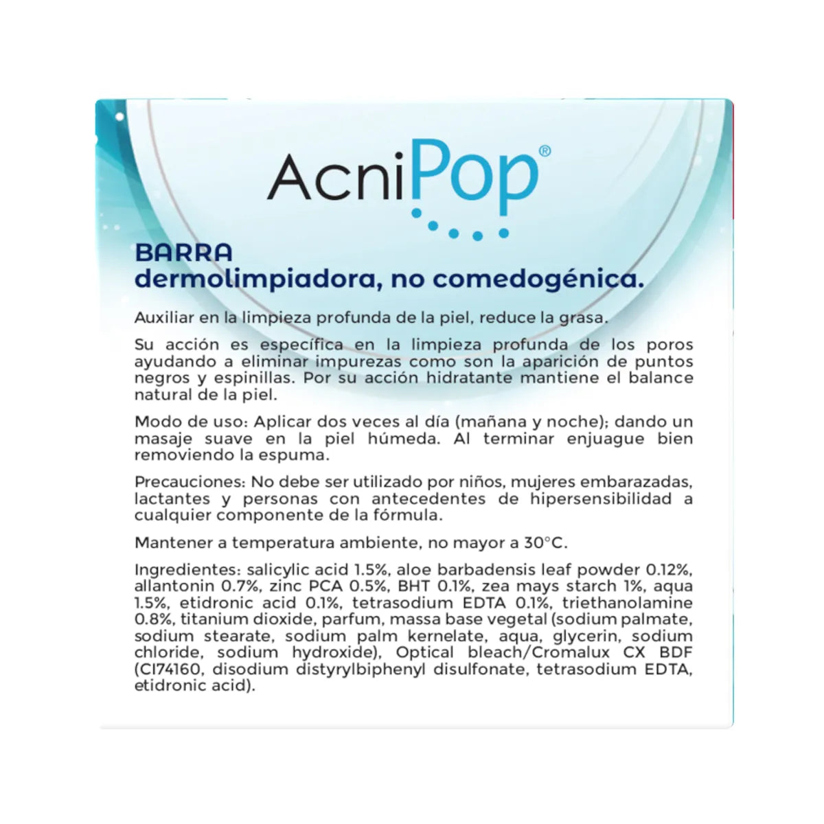Glenmark AcniPop Barra Dermolimpiadora 90gr - 87f6f8-f3