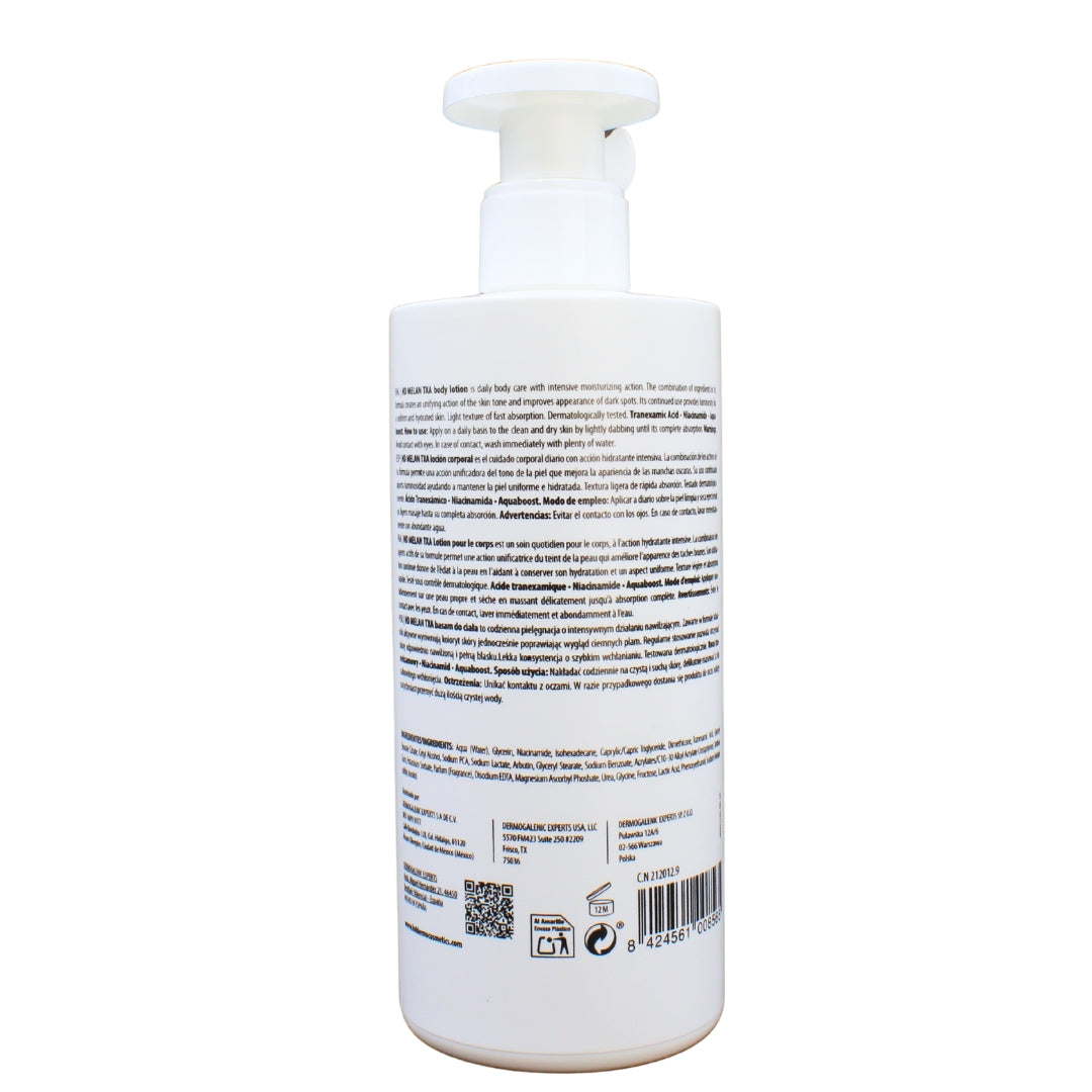 HD Cosmetic Efficiency Melan TXA Body Lotion 400ml - Diebe Pharma