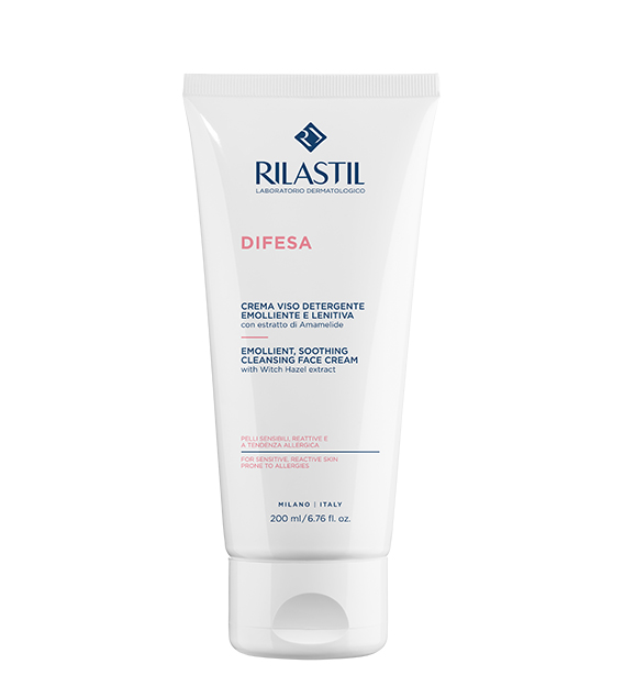 Rilastil Difesa Emollient Crema Limpiadora 200ml - Limpieza Piel Sensible y Reactiva - Aurea Derma Store 