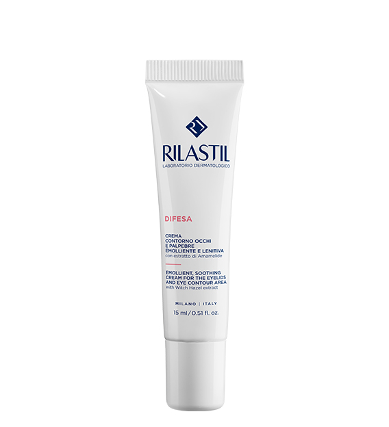 Rilastil Difesa Crema para el contorno de ojos y párpados 15 ml - Aurea Derma Store 