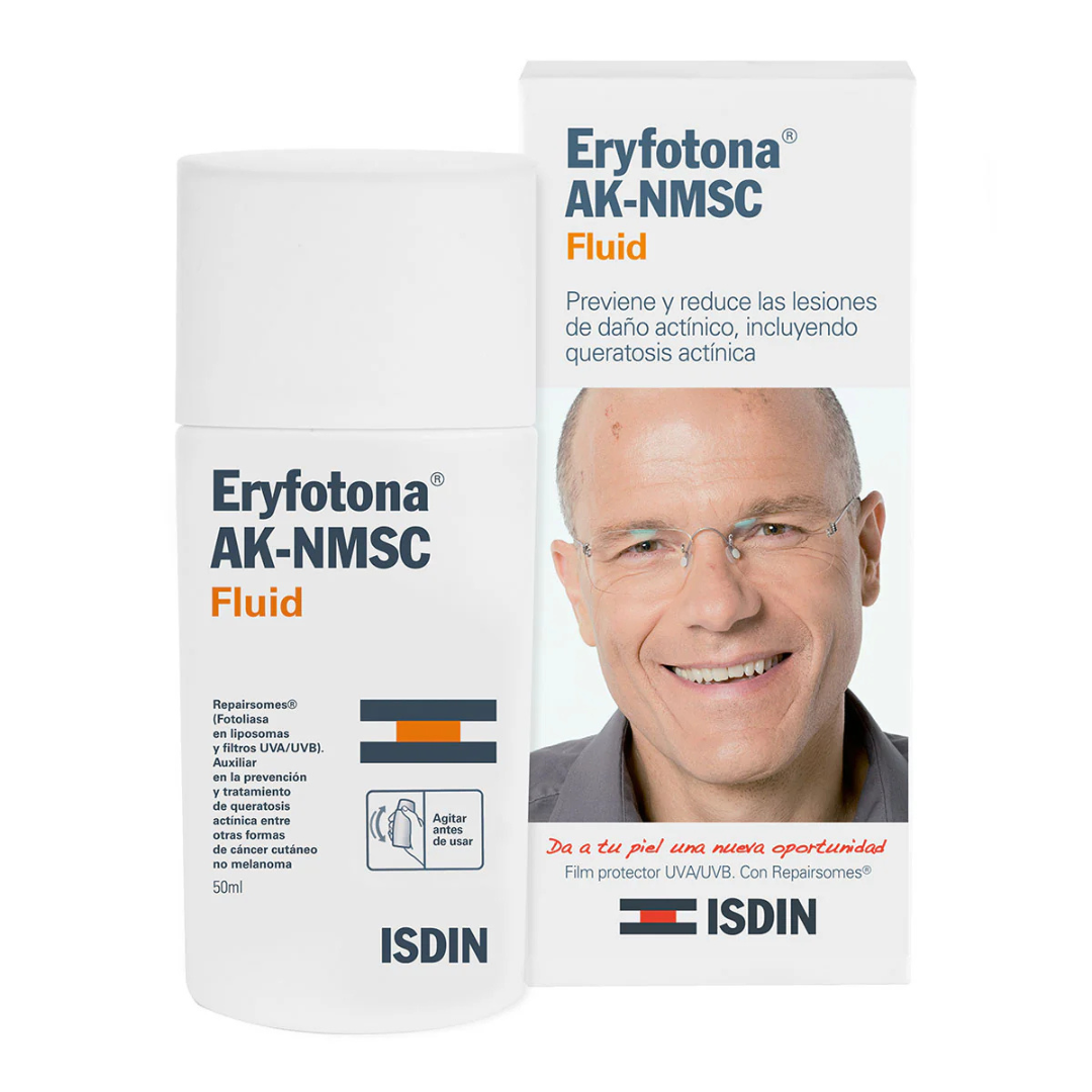 ISDIN Eryfotona AK-NMSC Fluido 50ml  Prevención y Reparación Solar - Aurea Derma Store 