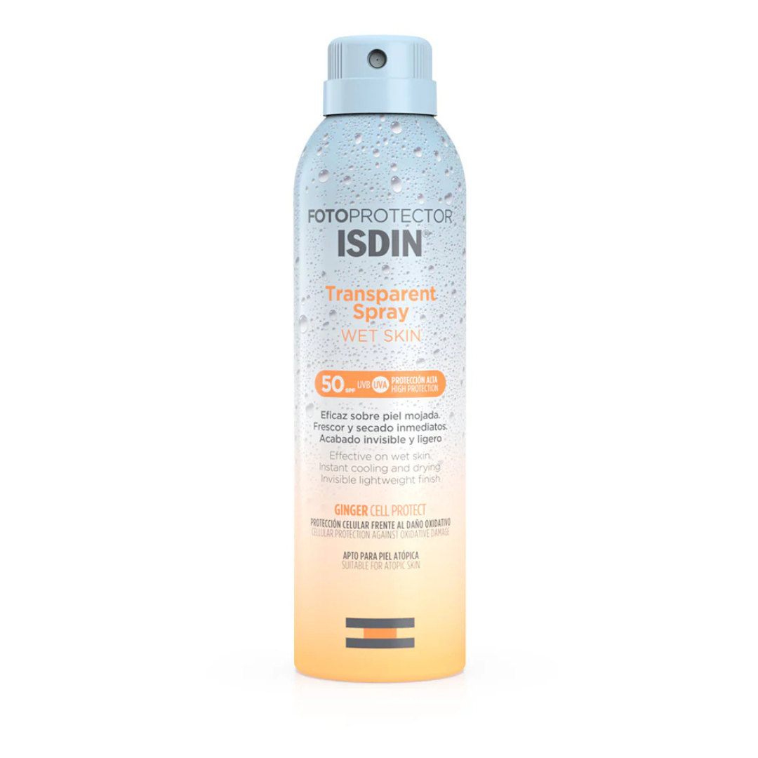 Isdin Fotoprotector Isdin 50+ Transp. Spray Wet Skin 250Ml - Aurea Derma Store 