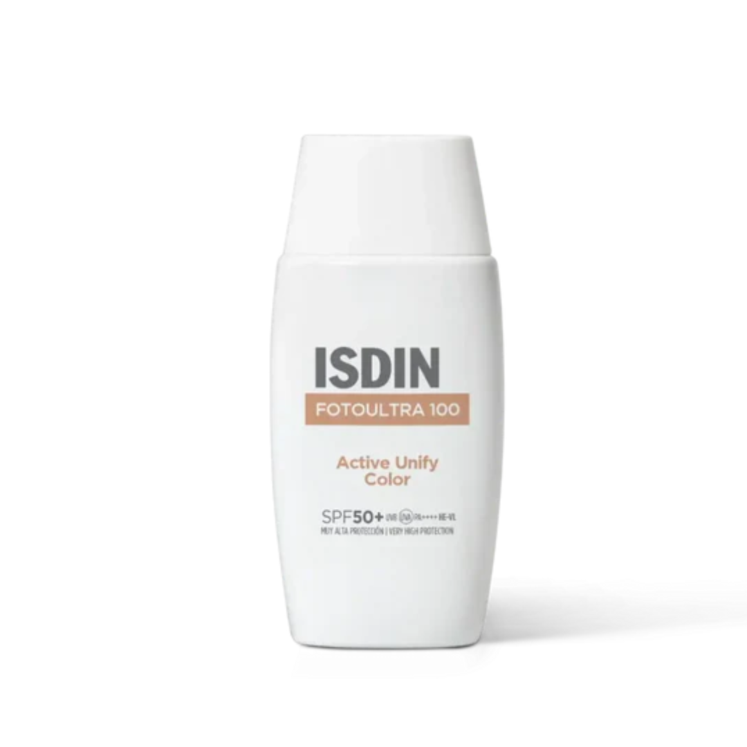 Isdin Fotoultra 100 Isdin Active Unify Color ISDIN FotoUltra 100 Active Unify Color SPF 50+ (50ml) - Aurea Derma Store 