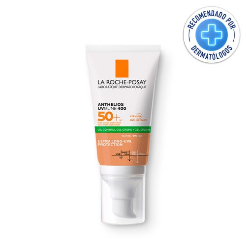 La Roche-Posay Anthelios Gel Crema Toque Seco Con Color FPS-50 50ml - Aurea Derma Store 