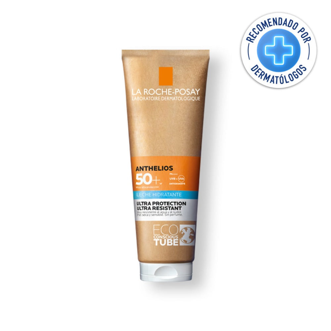 La Roche-Posay Anthelios Leche Hidratante FPS 50+ Envase Eco- Sostenible 250ml - Aurea Derma Store 