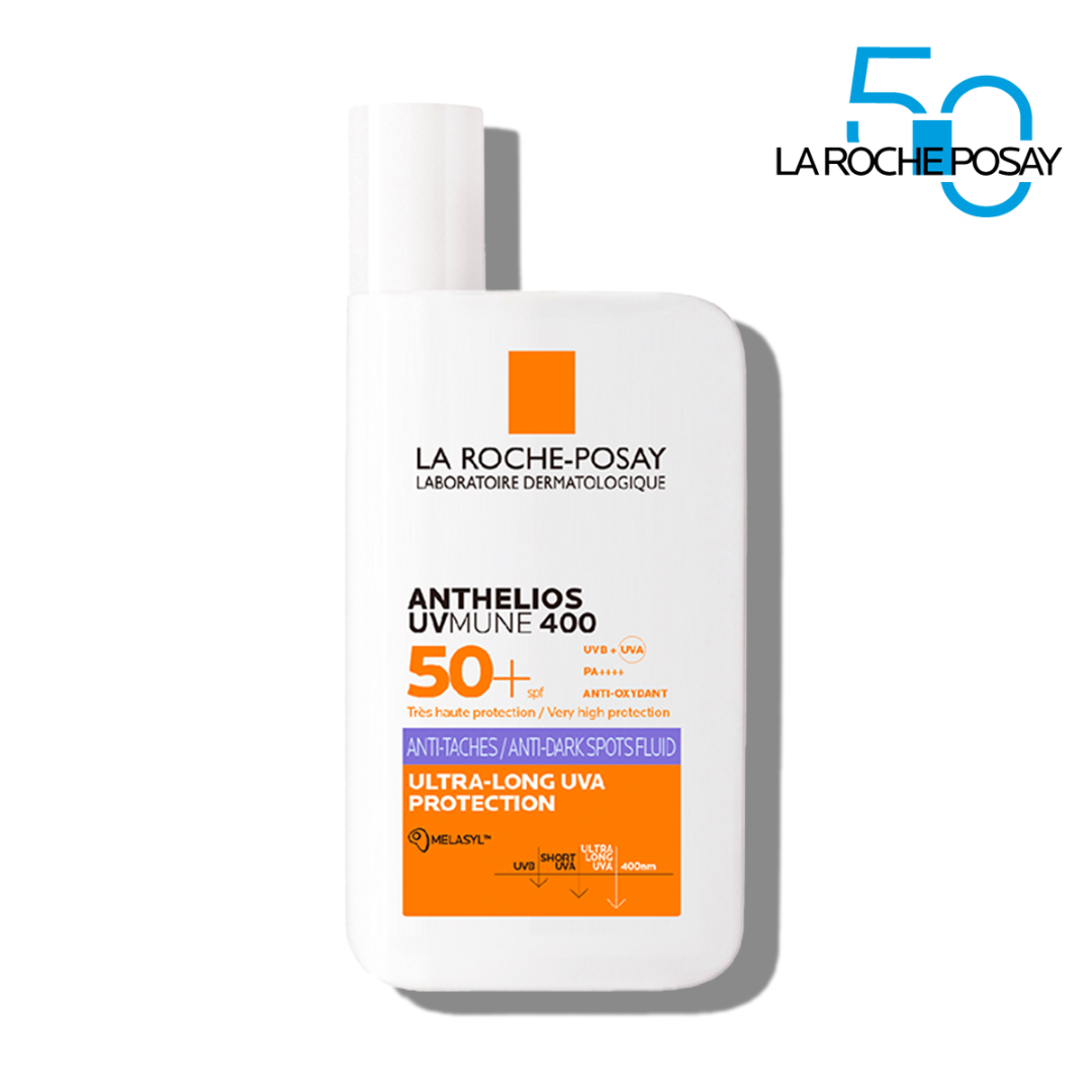 La Roche-Posay Anthelios Uv Mune 400 Anti-Pigment Protector Solar Fps50+50ml - Aurea Derma Store 