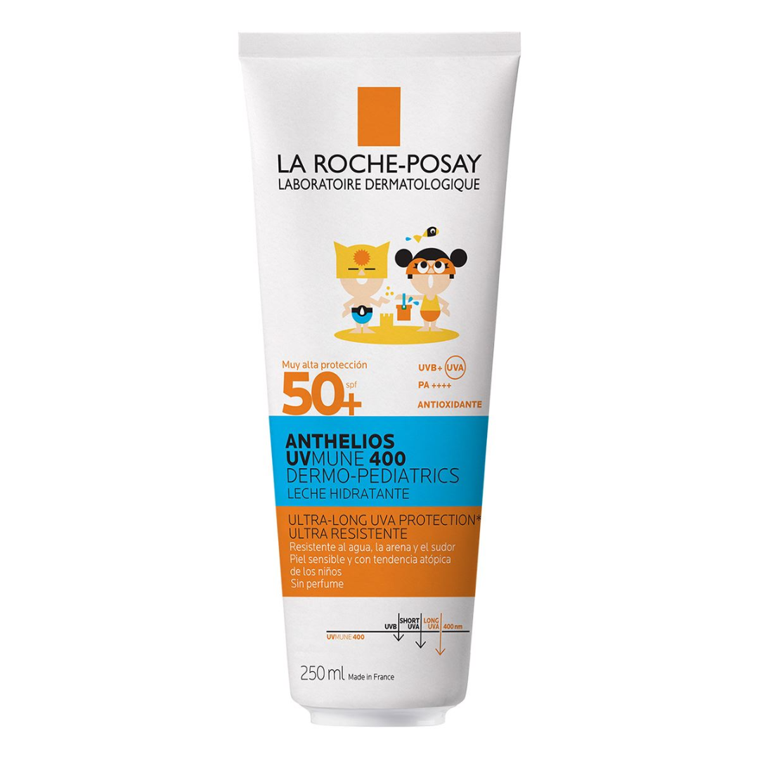 La Roche-Posay Anthelios UVMUNE 400 Leche Hidratante FPS50+ 250ml - Aurea Derma Store 
