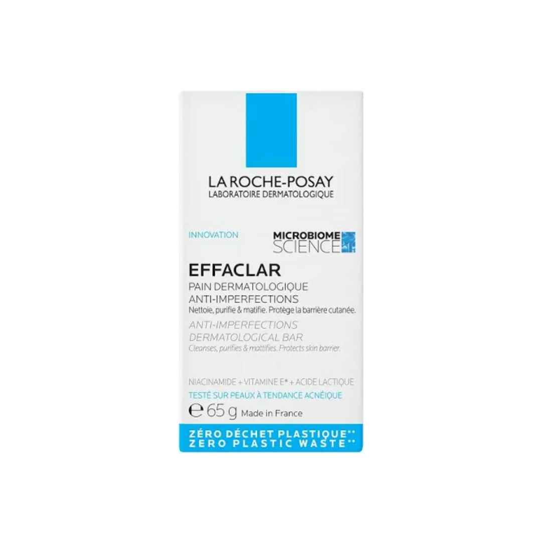 La Roche Posay Effaclar Dermatologic Foaming Bar 65g - Aurea Derma Store 