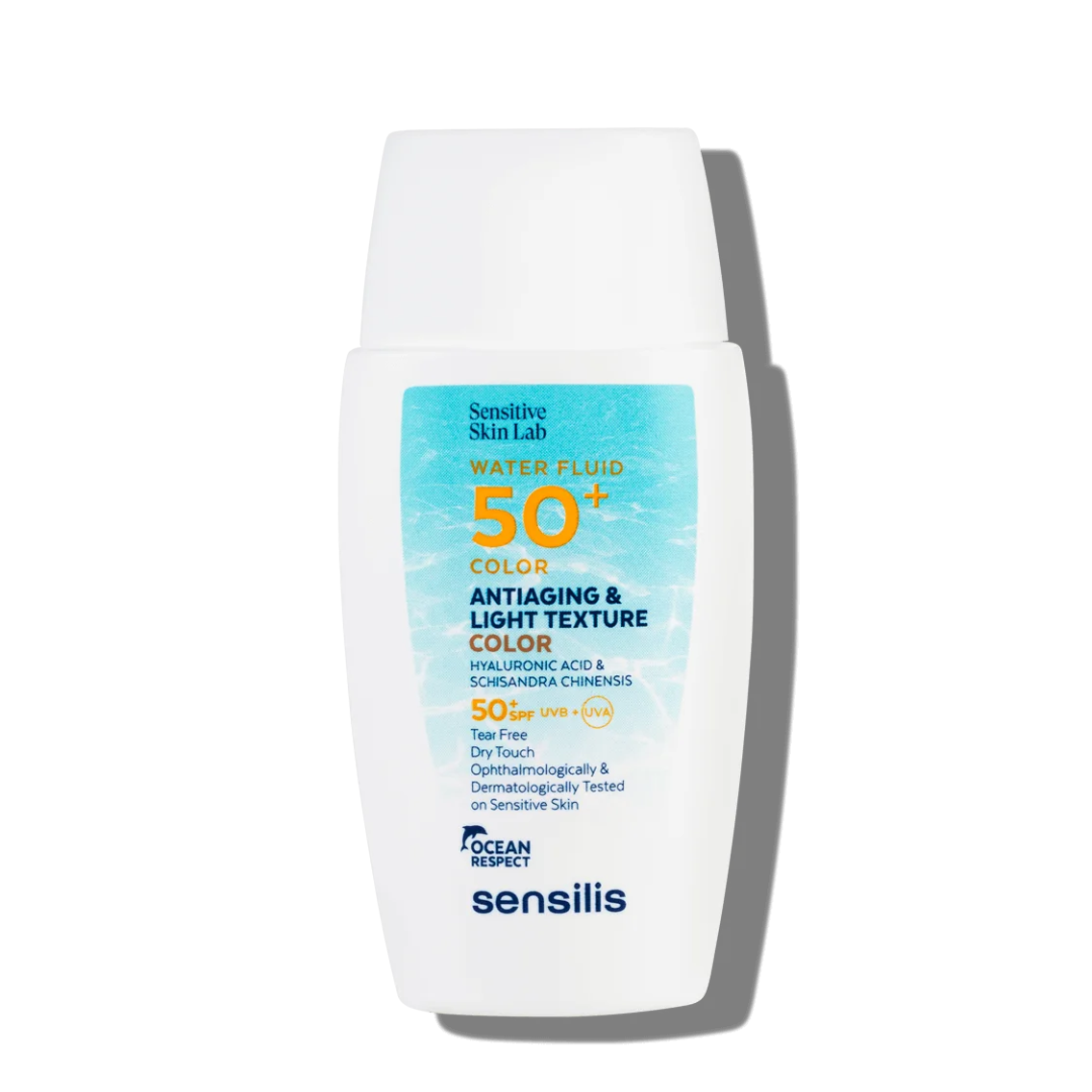 Sensilis Sun Care Water Fluid 50+ Color 40ml - Aurea Derma Store 